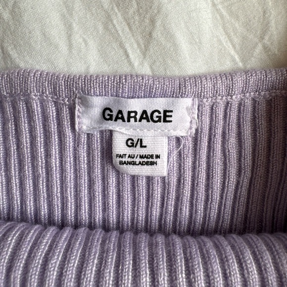 Garage Purple Ribbed Tank - Picture 4 of 4